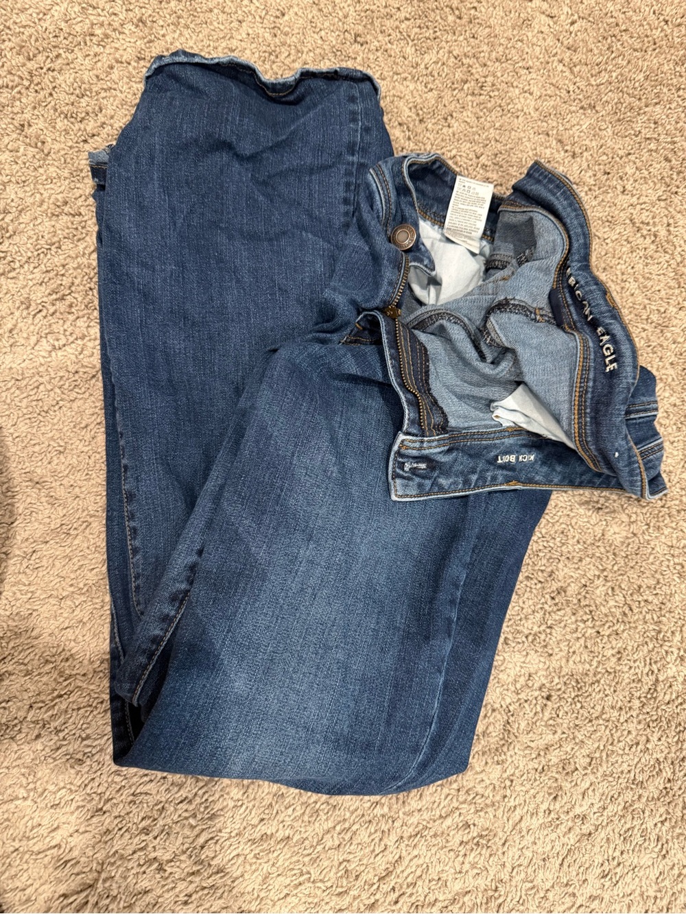 American Eagle Outfitters Dark Blue Bootcut Jeans